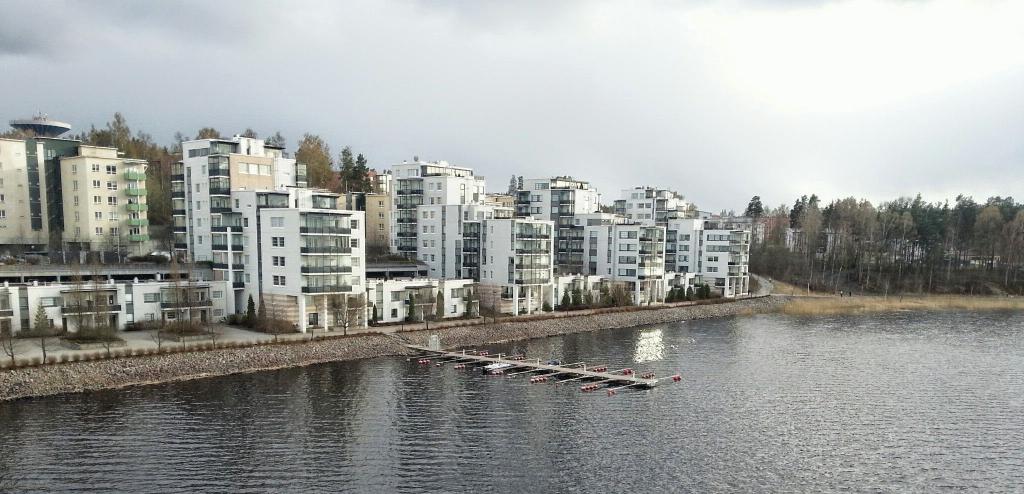 A dock in Kuokkala on Jyväsjärvi lake in Jyväskylä, Finland.